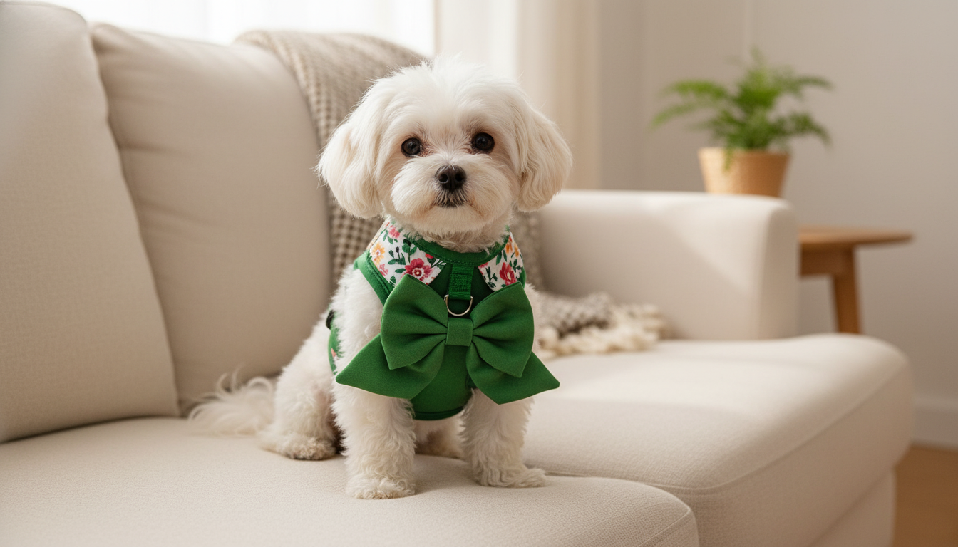 Breathable Dog Vest Harness Set with Matching Collar & Lead