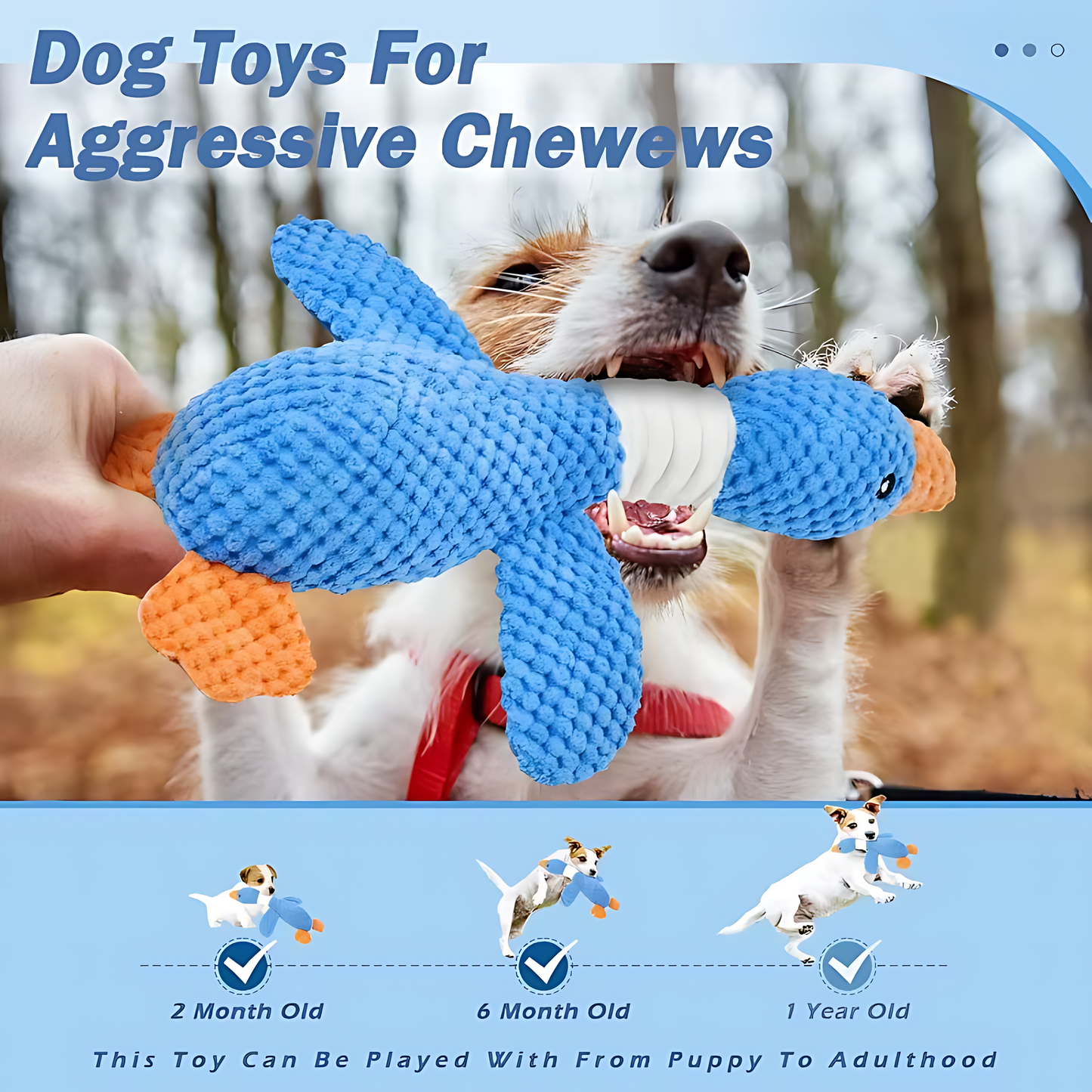 Interactive Squeaky Plush Toy for Dogs & Cats – Durable Chew Toy for Pets