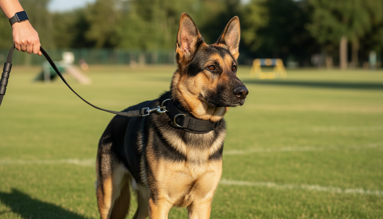 Military Style Tactical Dog Collar & Leash Set – Strong Adjustable Nylon Lead