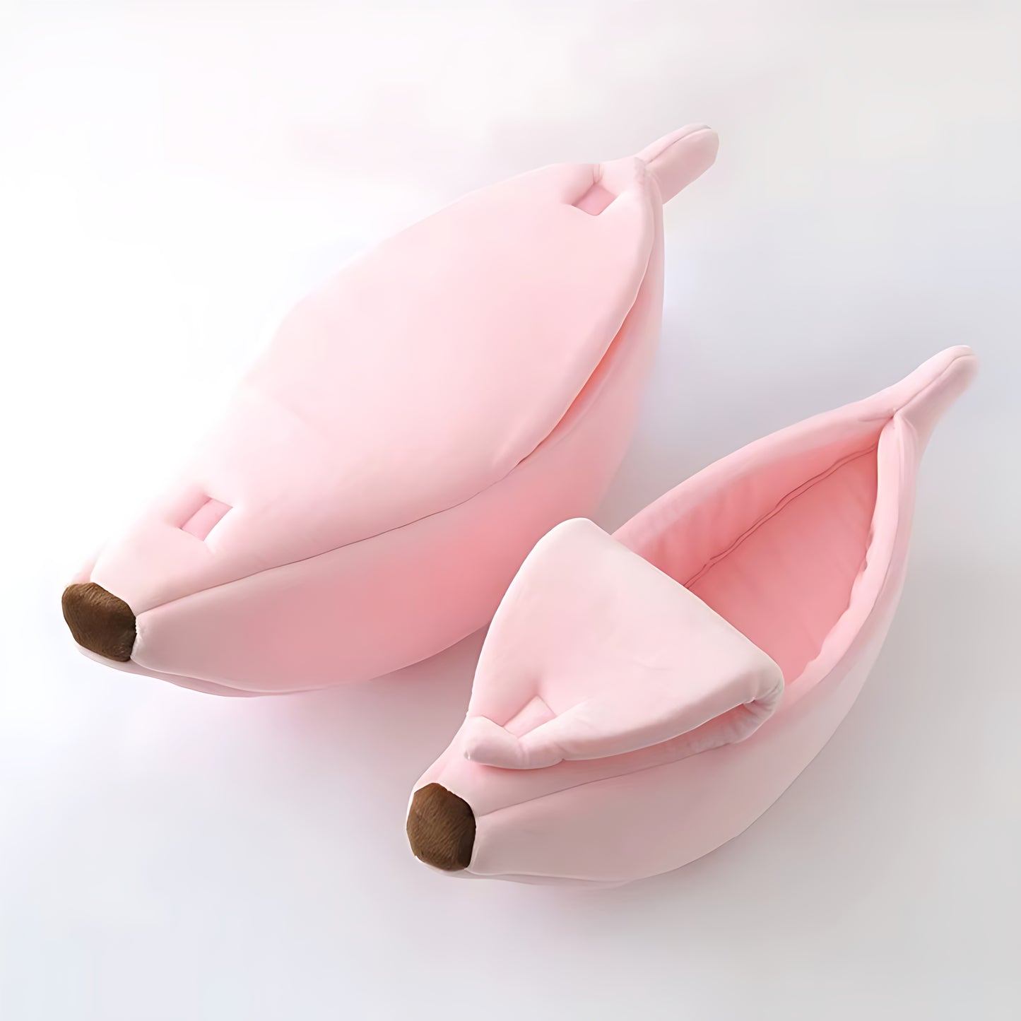 Banana Cat Bed House – Cute & Cozy Plush Pet Bed for Cats & Small Dogs