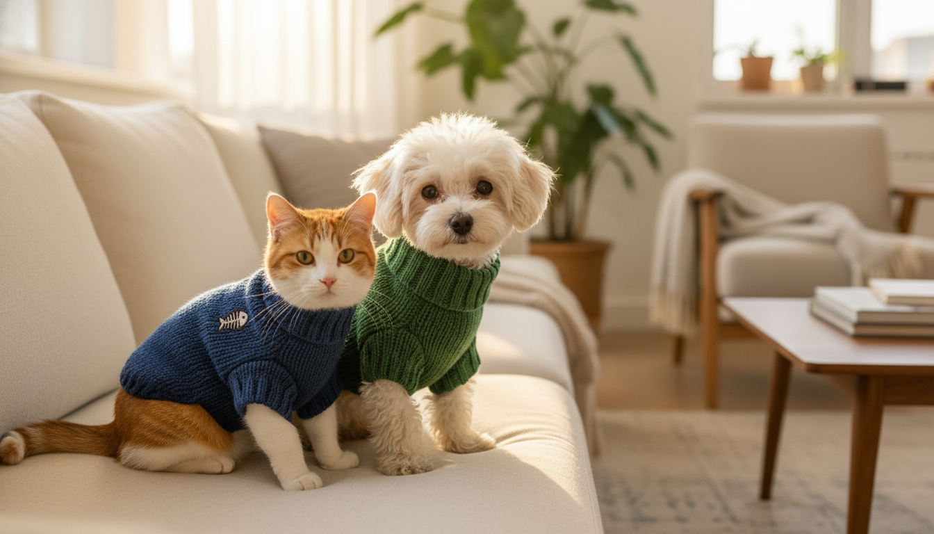 Cozy Knit Sweater for Pets – Perfect for Cold Days