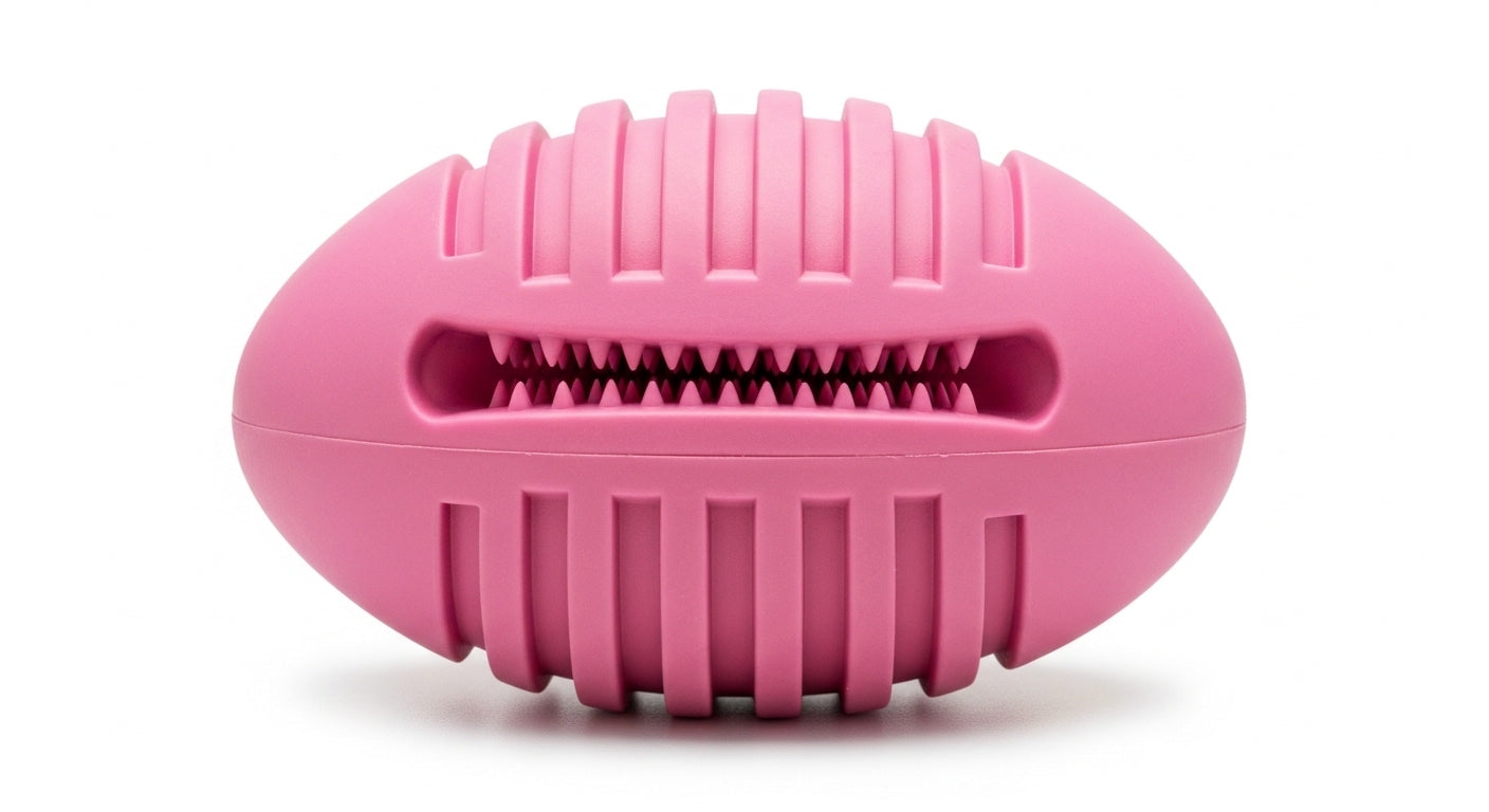 Durable Rubber Dog Treat Ball – Interactive Bouncy Chew Toy for Dogs