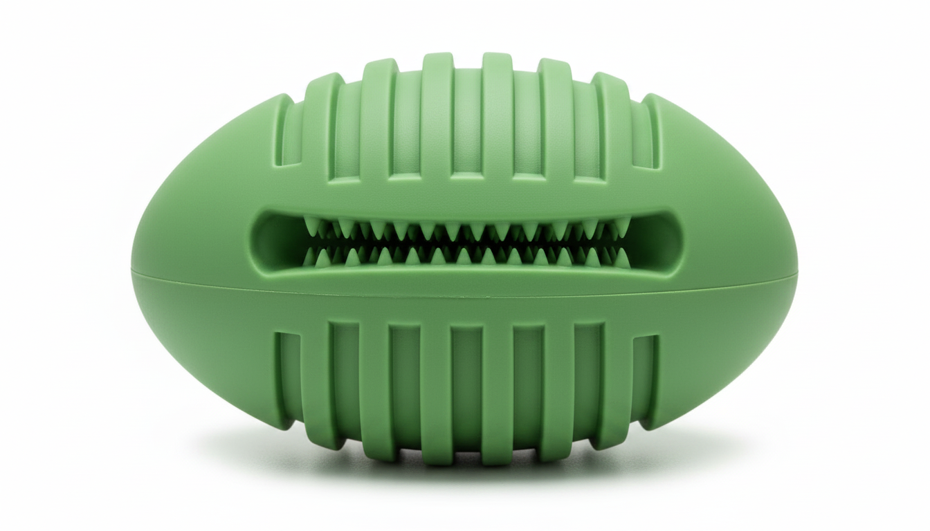 Durable Rubber Dog Treat Ball – Interactive Bouncy Chew Toy for Dogs