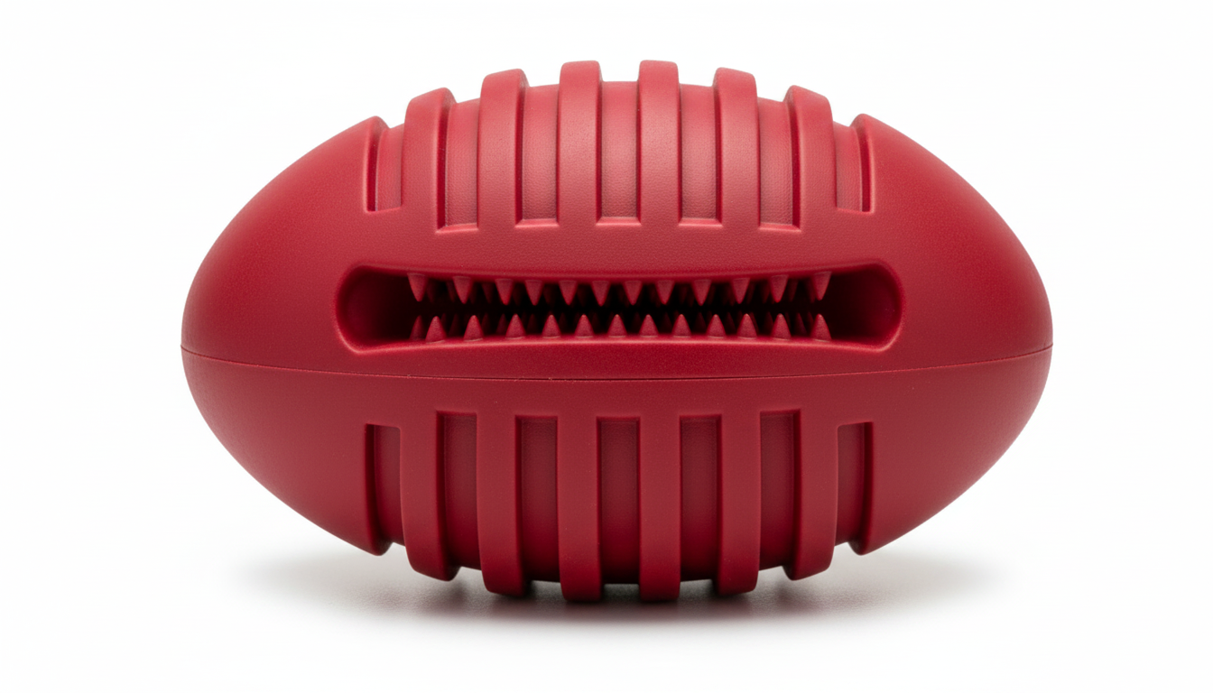 Durable Rubber Dog Treat Ball – Interactive Bouncy Chew Toy for Dogs