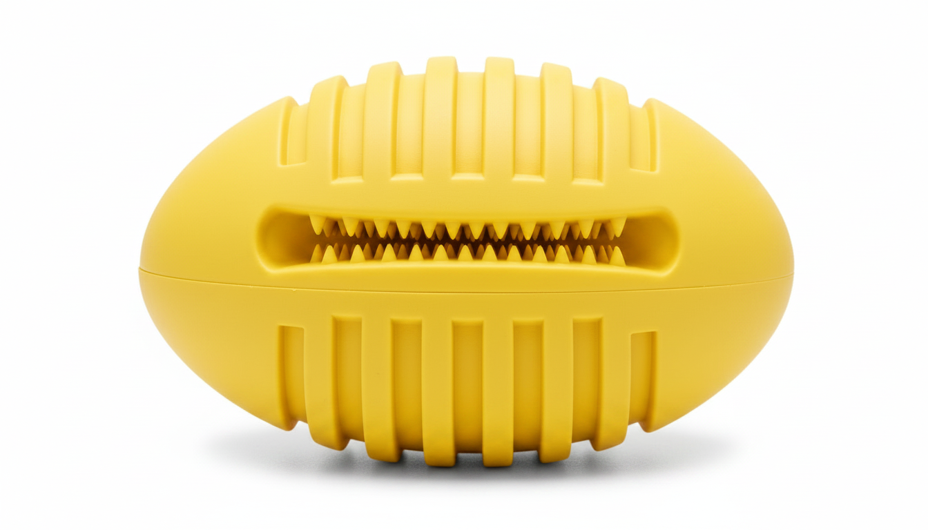 Durable Rubber Dog Treat Ball – Interactive Bouncy Chew Toy for Dogs