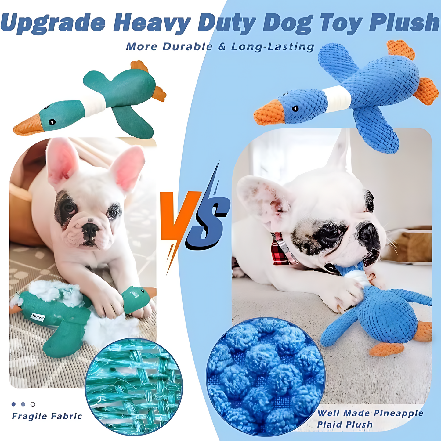 Interactive Squeaky Plush Toy for Dogs & Cats – Durable Chew Toy for Pets