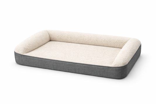 Orthopaedic Memory Foam Dog Bed – Anti-Slip Base – Washable Cover – Large 90cm