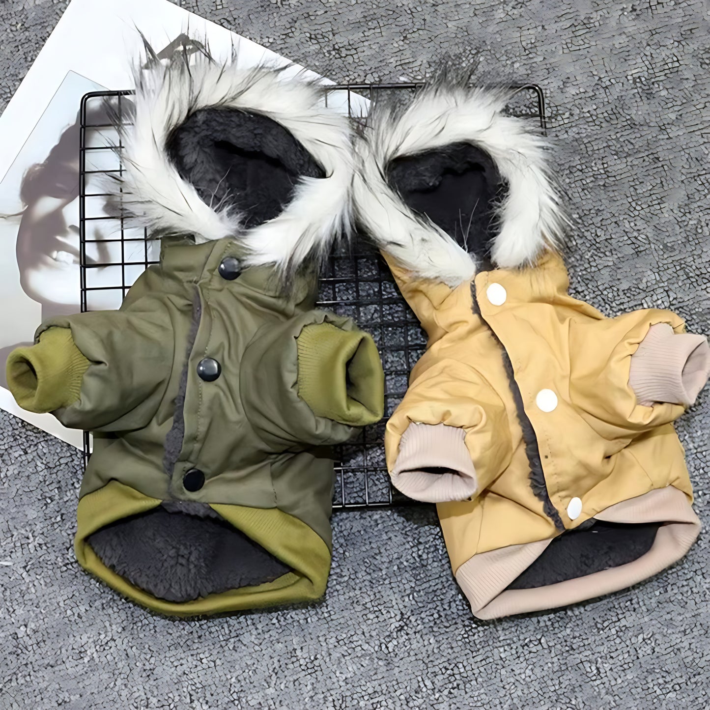 Premium Winter Dog Hoodie Coat – Thick Warm Jacket for Puppies