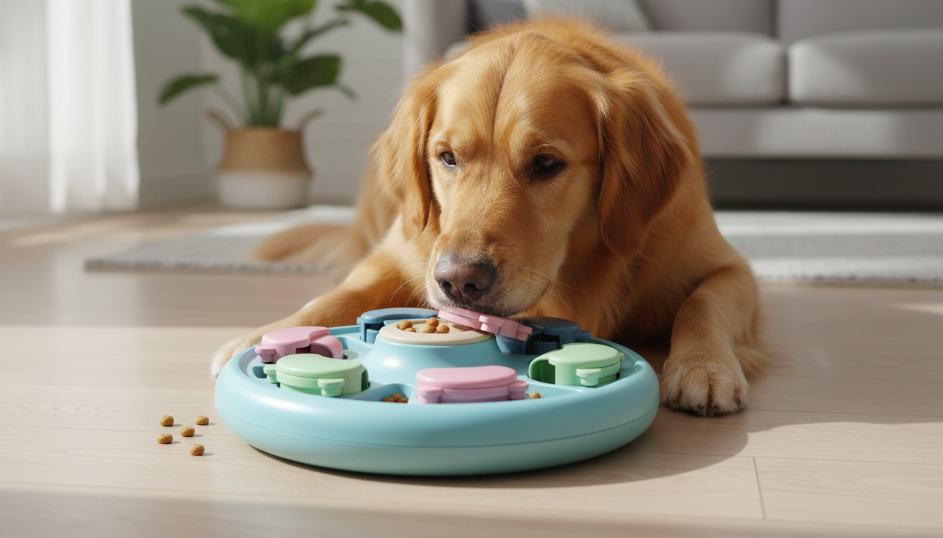 Slow Feeding Dog Puzzle Bowl – Interactive Mental Stimulation Toy