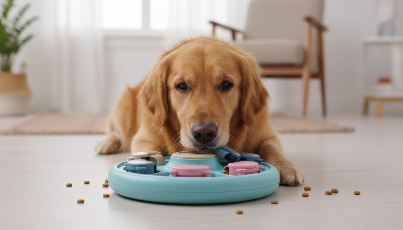 Slow Feeding Dog Puzzle Bowl – Interactive Mental Stimulation Toy