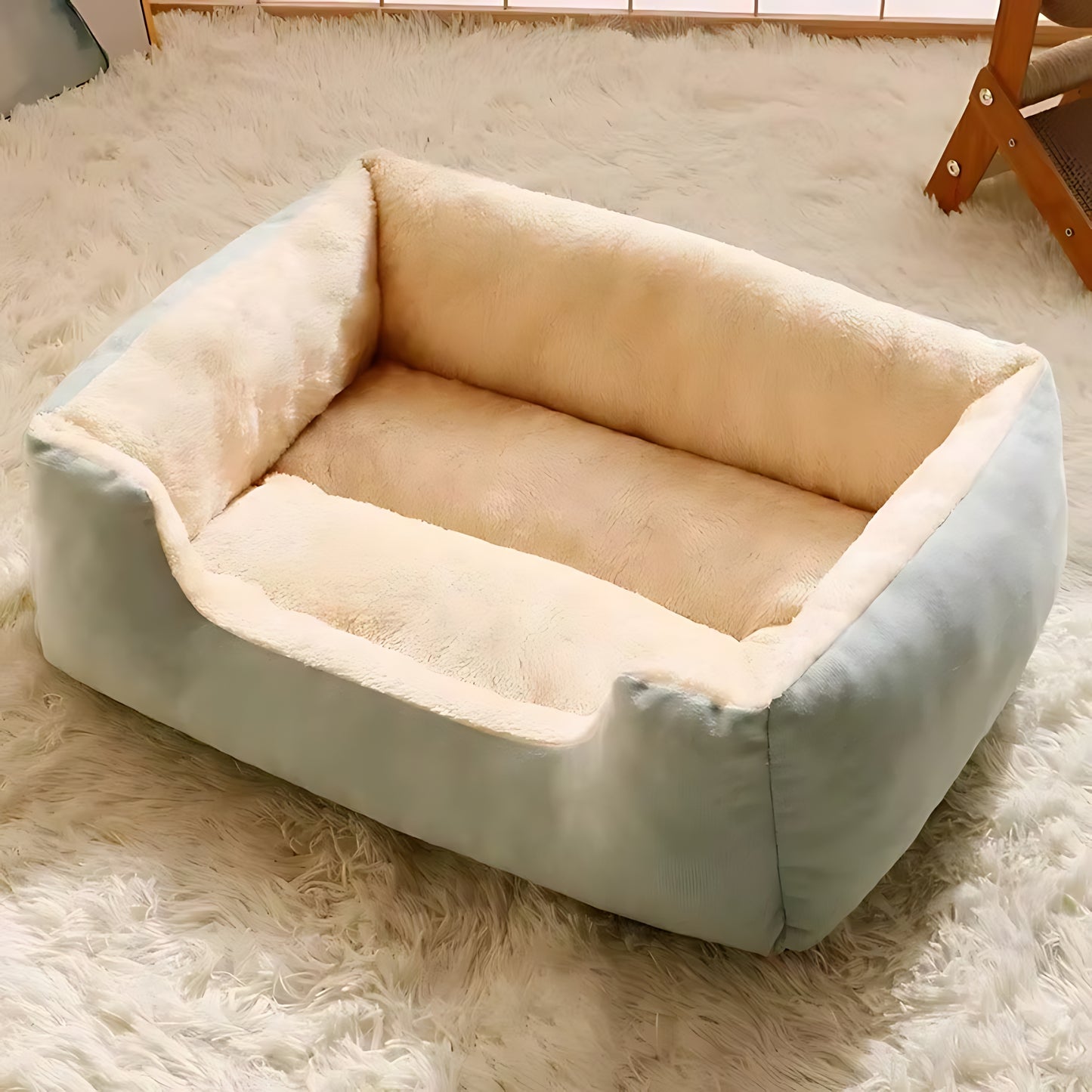 Soft Winter Pet Bed – Warm Cushion Basket House for Cats & Dogs