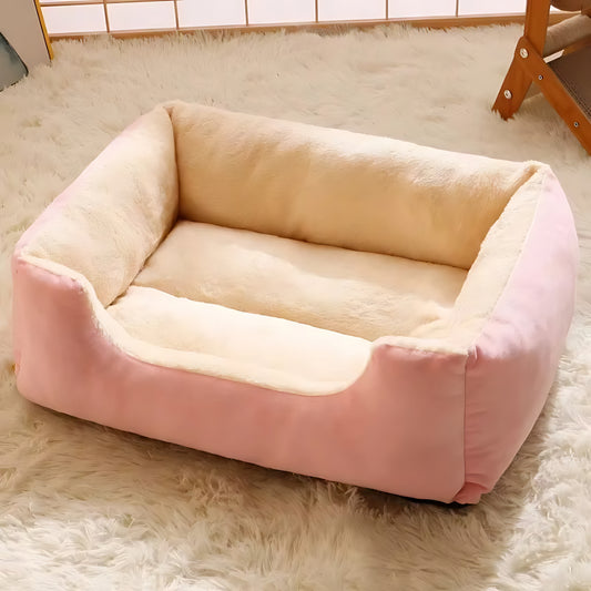 Soft Winter Pet Bed – Warm Cushion Basket House for Cats & Dogs