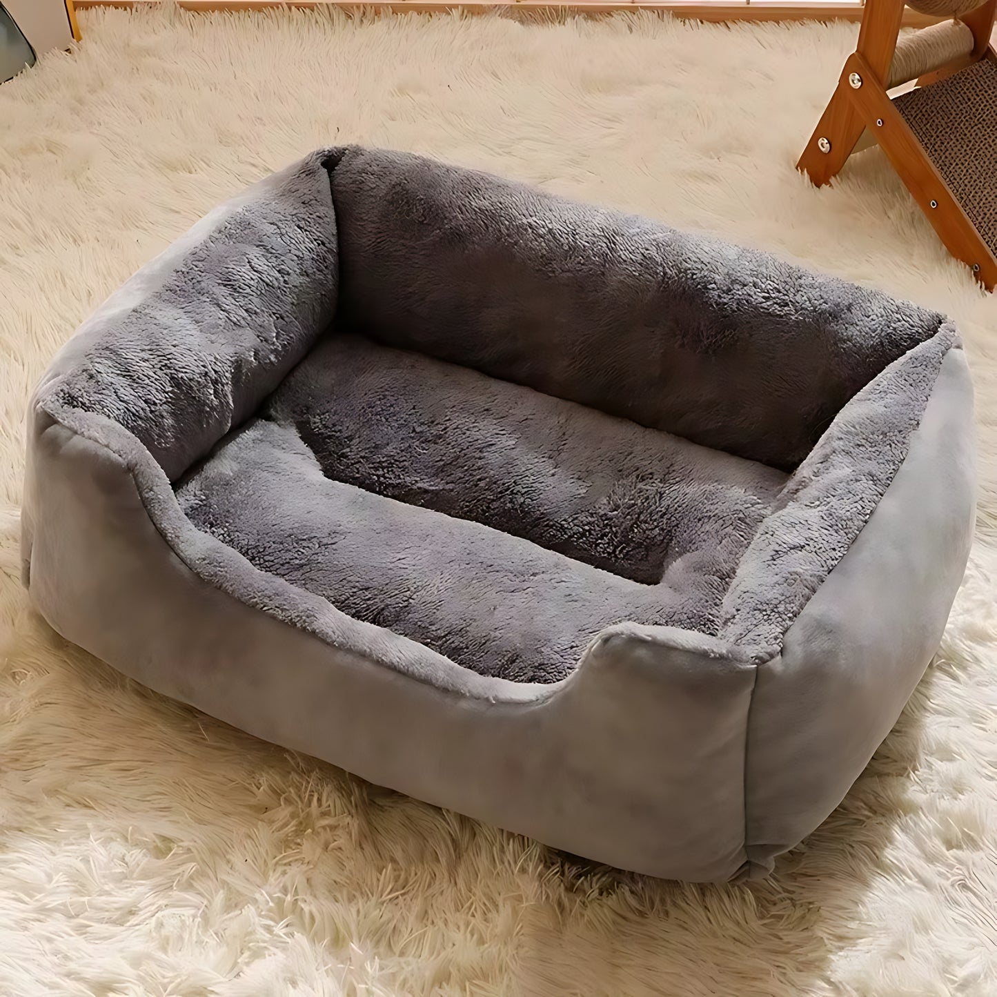 Soft Winter Pet Bed – Warm Cushion Basket House for Cats & Dogs