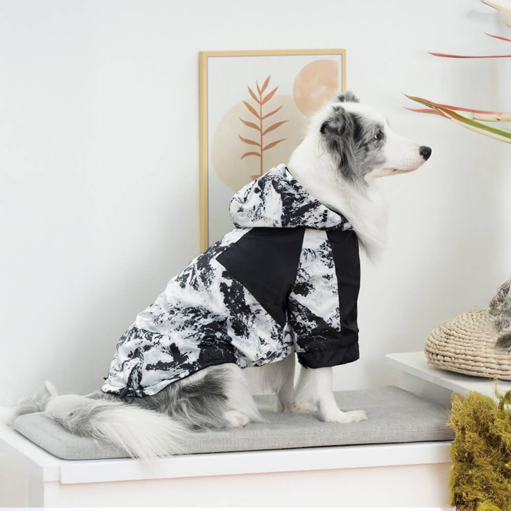 Thick Cotton Printed Dog Jacket - Stylish and warm for outdoor adventures - Image 10