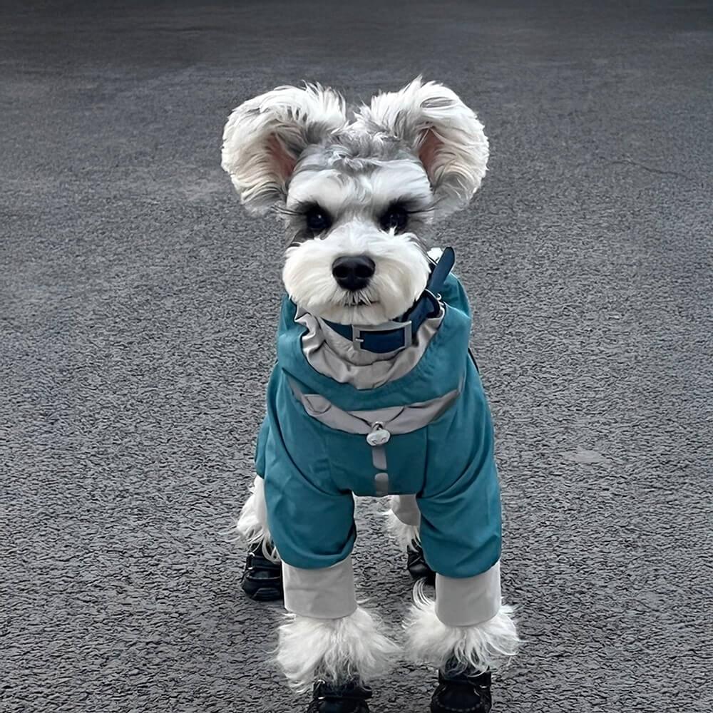 Four-Legged Waterproof Reflective Adjustable Fit Outdoor Dog Jumpsuit - Image 4