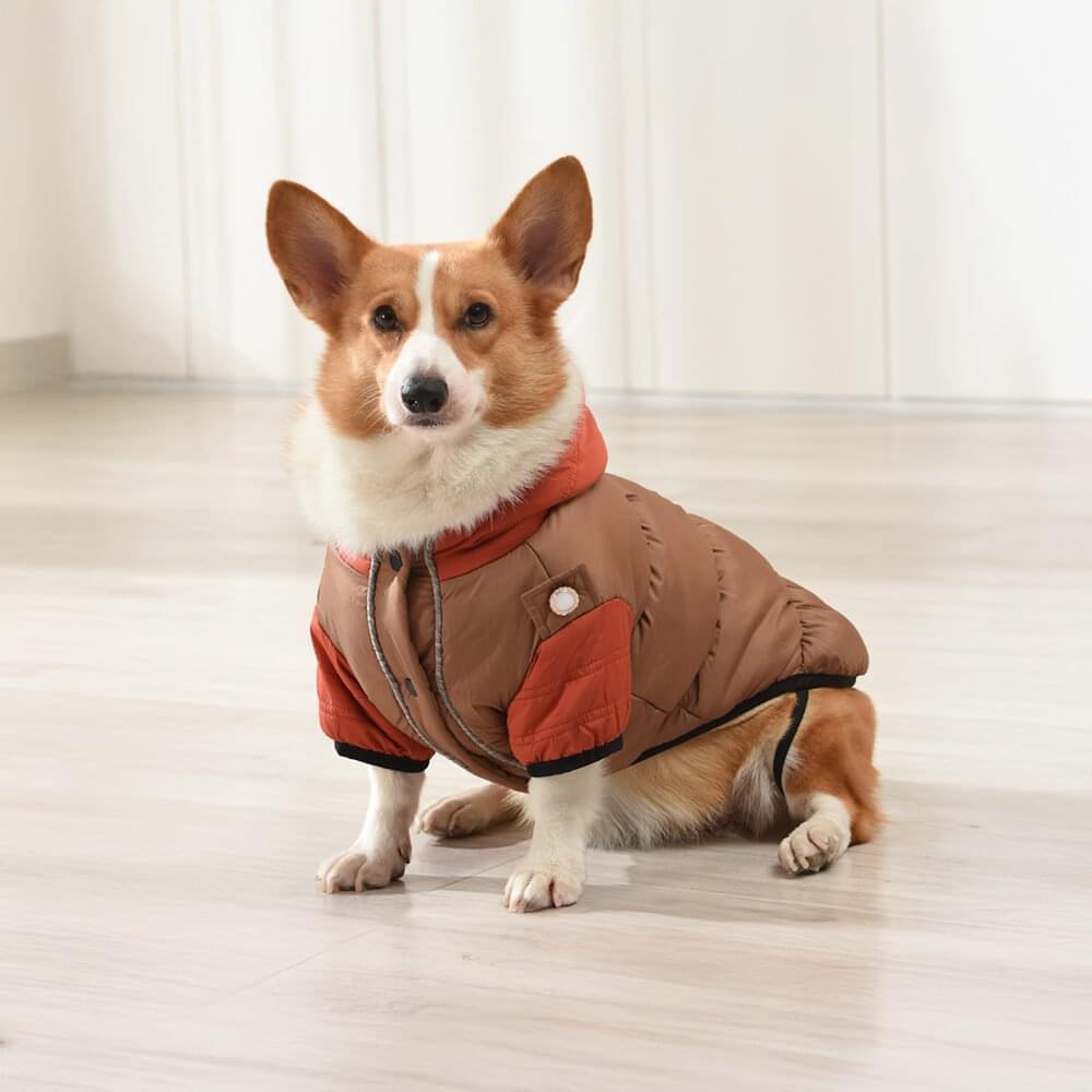 Waterproof & Windproof Warm Adjustable Fit Dog Hooded Jacket - Image 9
